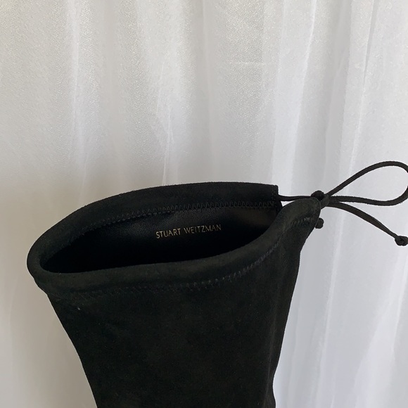 Brand New Stuart Weitzman Lowland Suede Stretch Boots 5 - Picture 4 of 7
